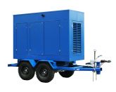 ТСС ЭД-75-Т400-1РПМ2 в погодозащитном кожухе на прицепе